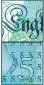 BANK OF ENGLAND banknot 5 funtow