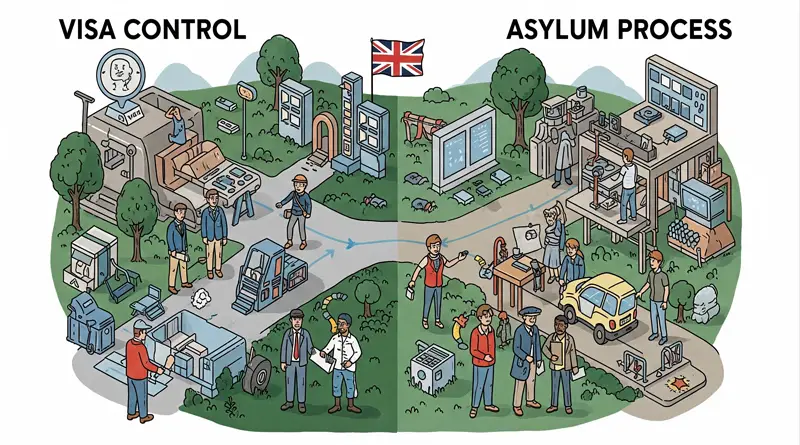 Azyl, kontrola graniczna